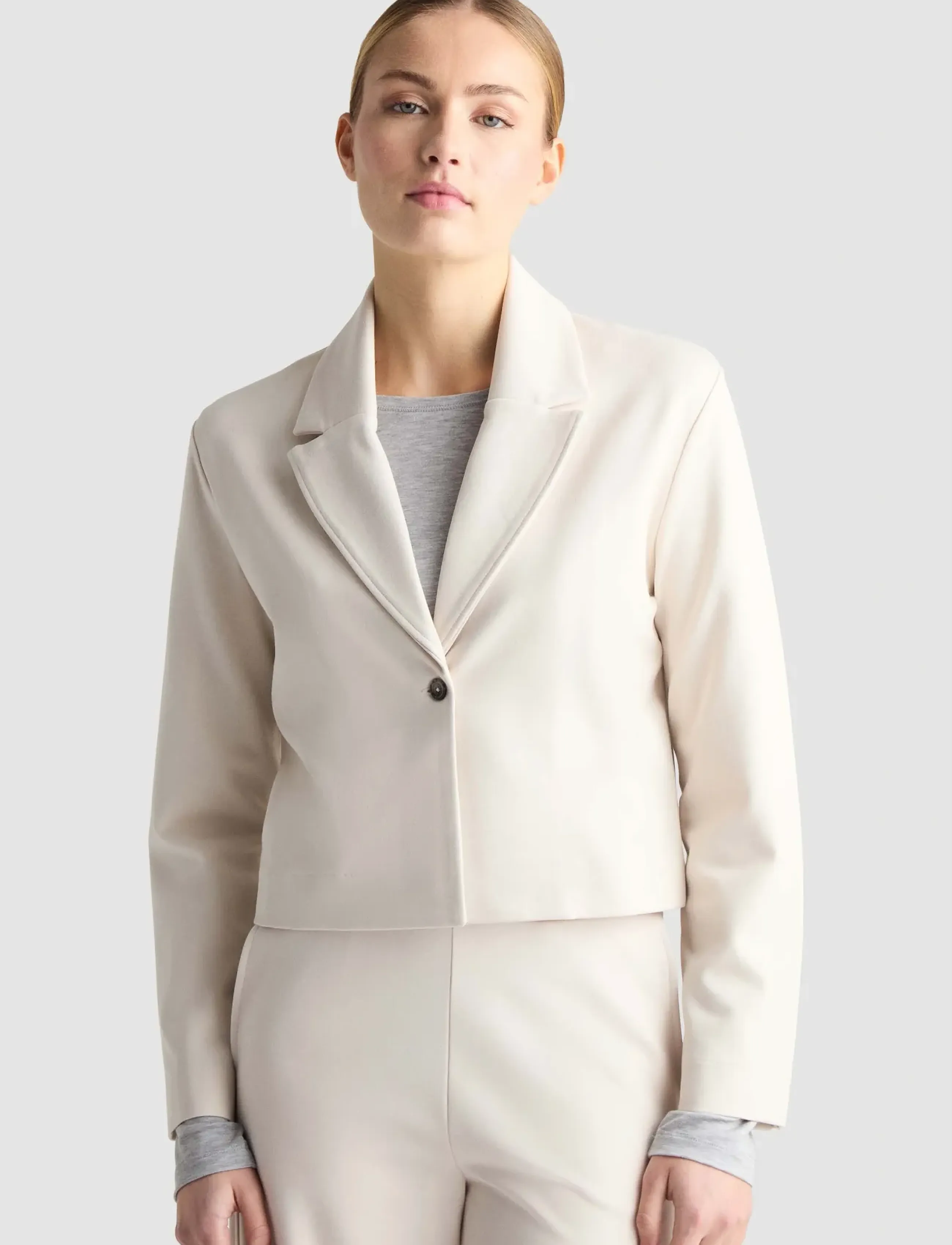 Residus Andie Blazer, XS, Cream, Blazere > Cropped Blazere, Dame