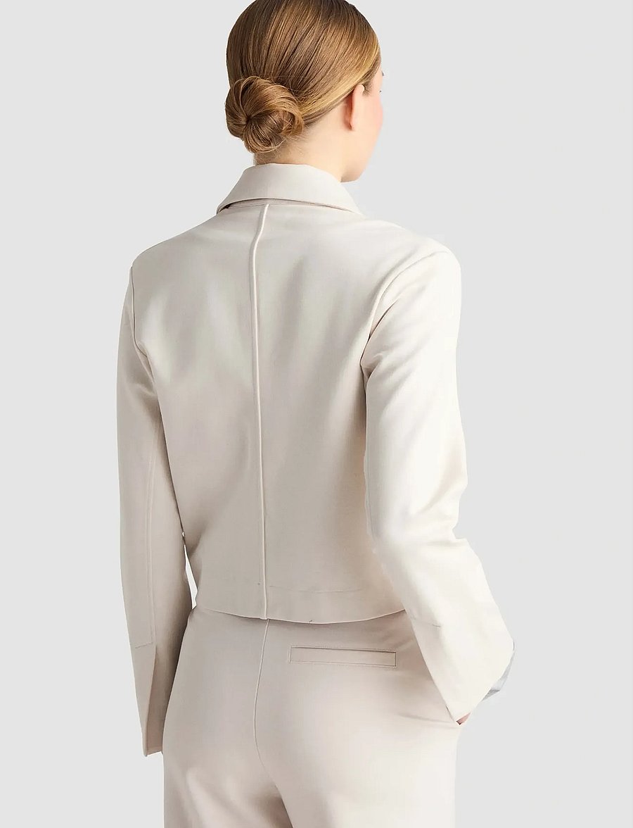 Residus - ANDIE BLAZER - cropped-blazer - oyster - 3