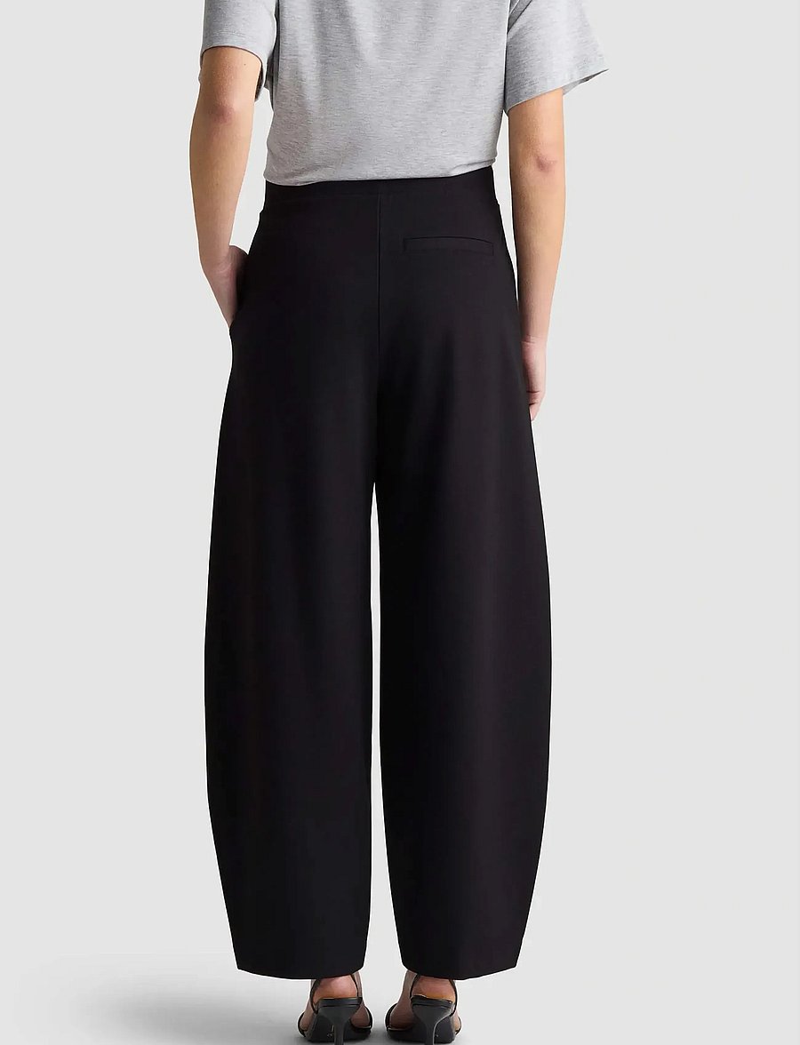 Residus - LYNDON PANTS - barrel püksid - black - 3