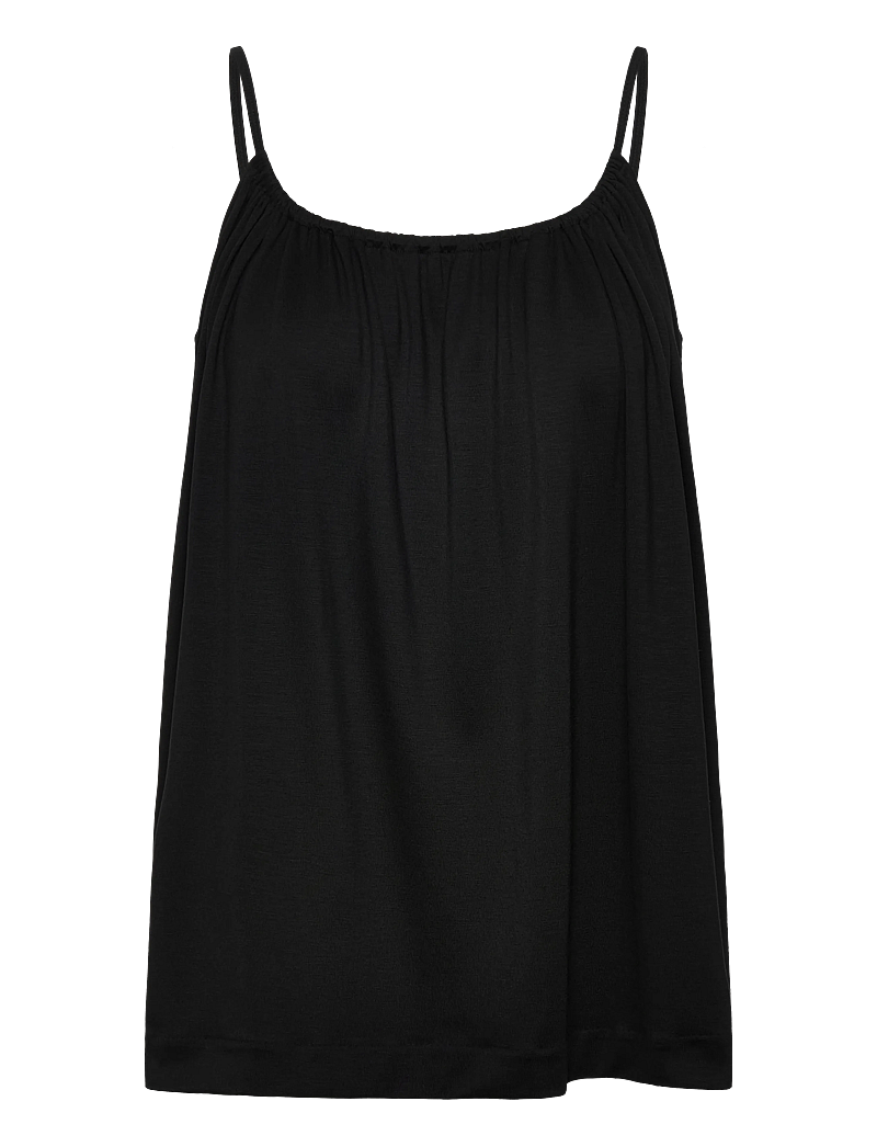 Residus - CASTRIE CAMISOLE - linnen - black - 1