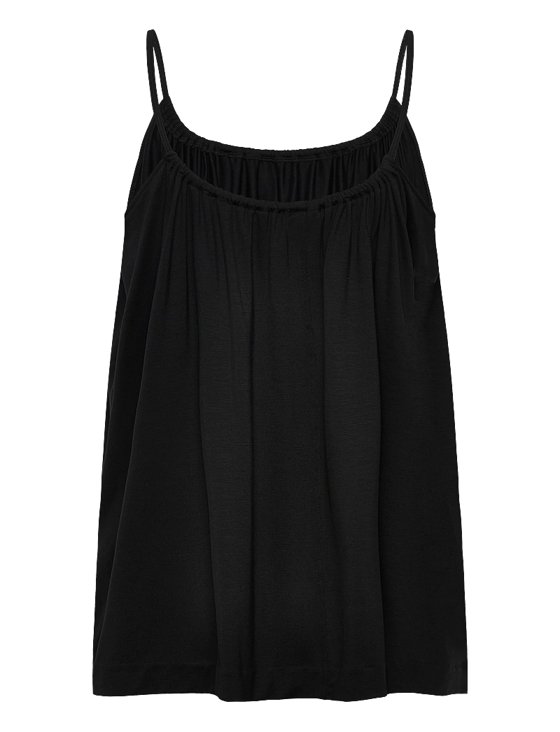 Residus - CASTRIE CAMISOLE - linnen - black - 2