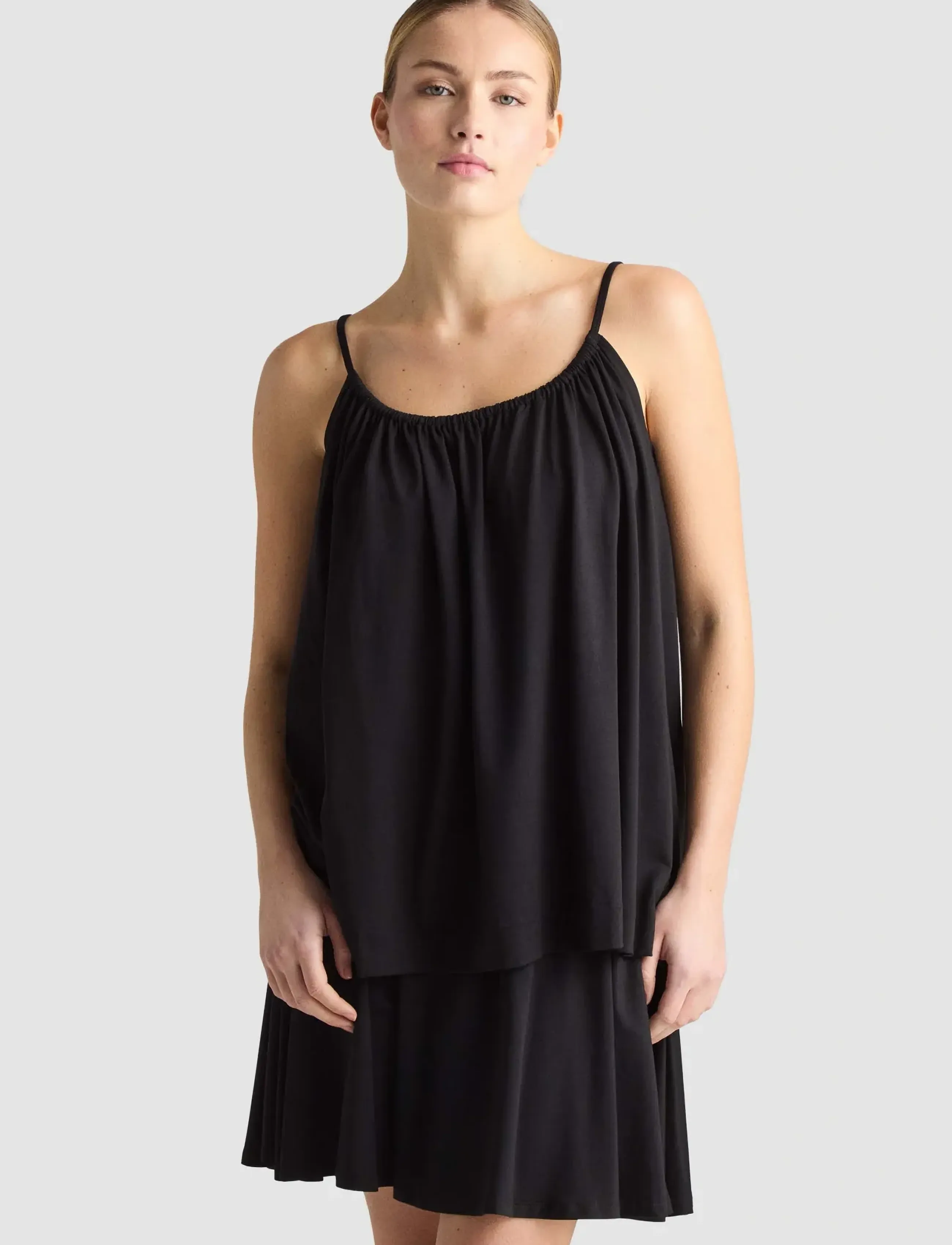Residus Castrie Camisole, Kvinder, Spaghetti Strop Camisole, Sort, Str: XS