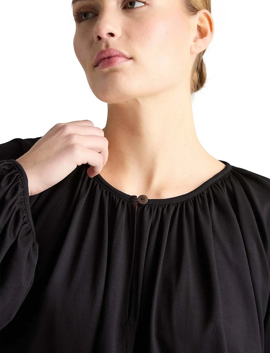 Residus - CHLOE TOP - langärmelige blusen - black - 4