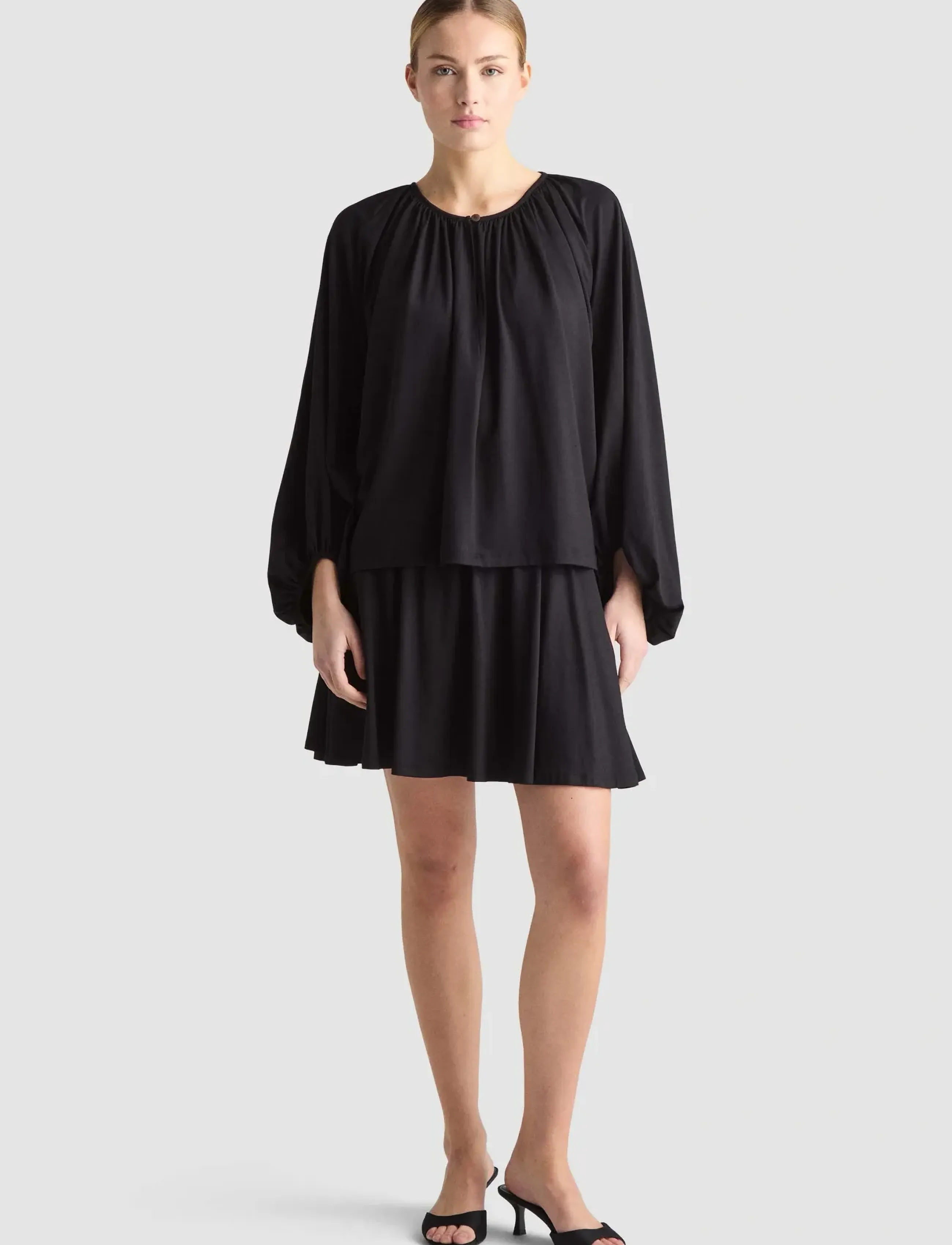 Residus - CHLOE TOP - långärmade blusar - black - 5