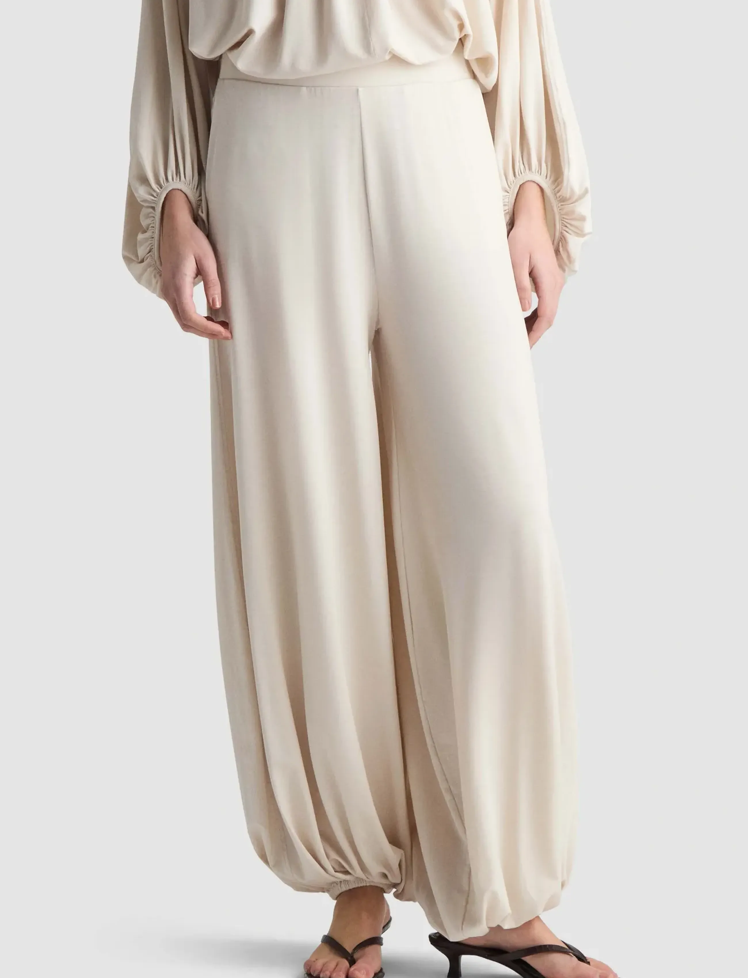 Residus Caracas Pants, Kvinder, Harem Bukser, Cream, Str: M