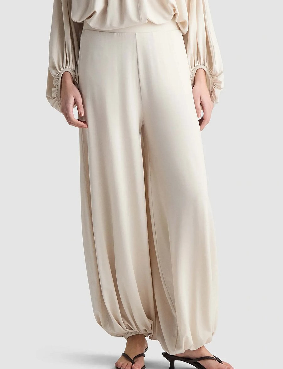 Residus - CARACAS PANTS - laia säärega püksid - oyster - 0