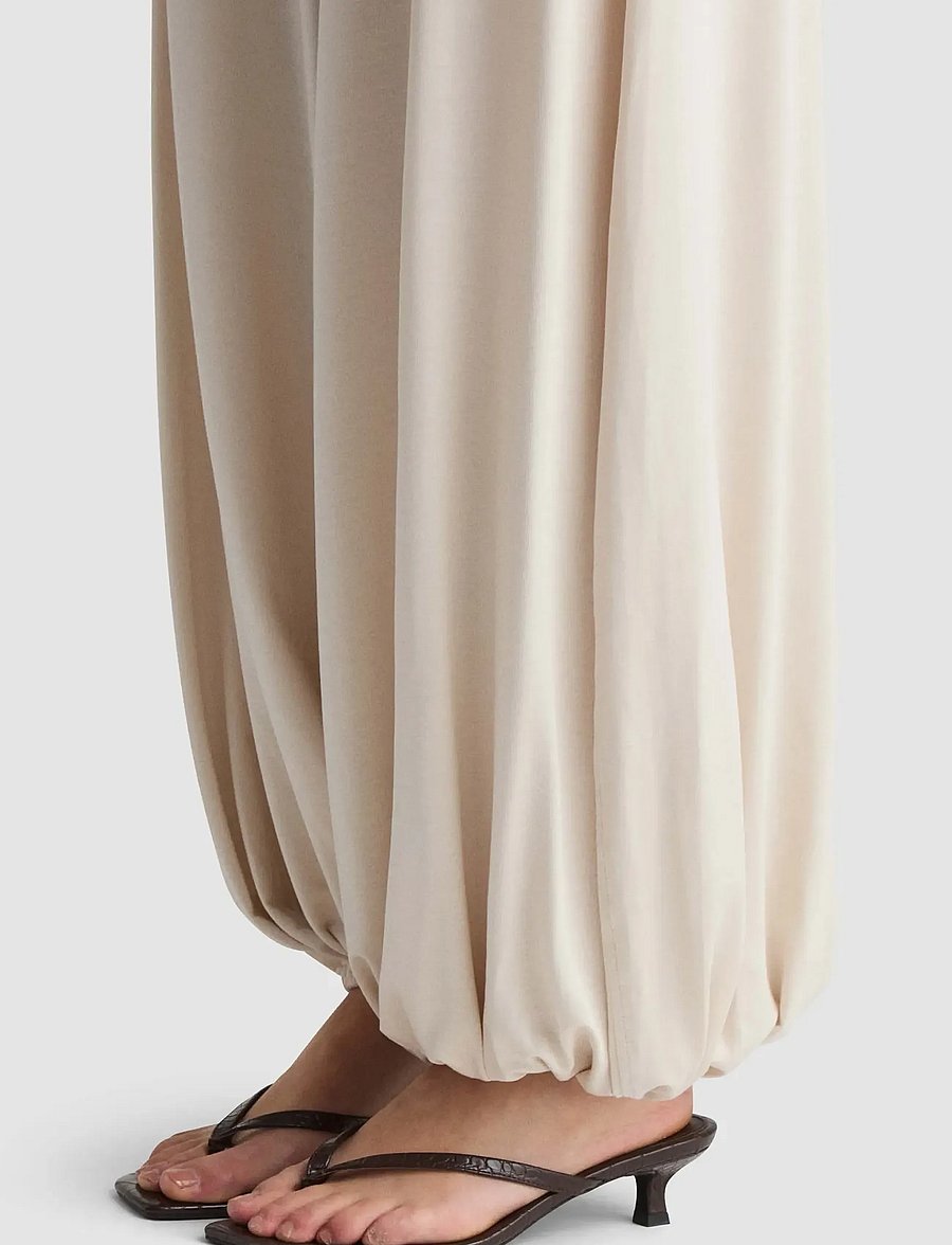 Residus - CARACAS PANTS - laia säärega püksid - oyster - 4