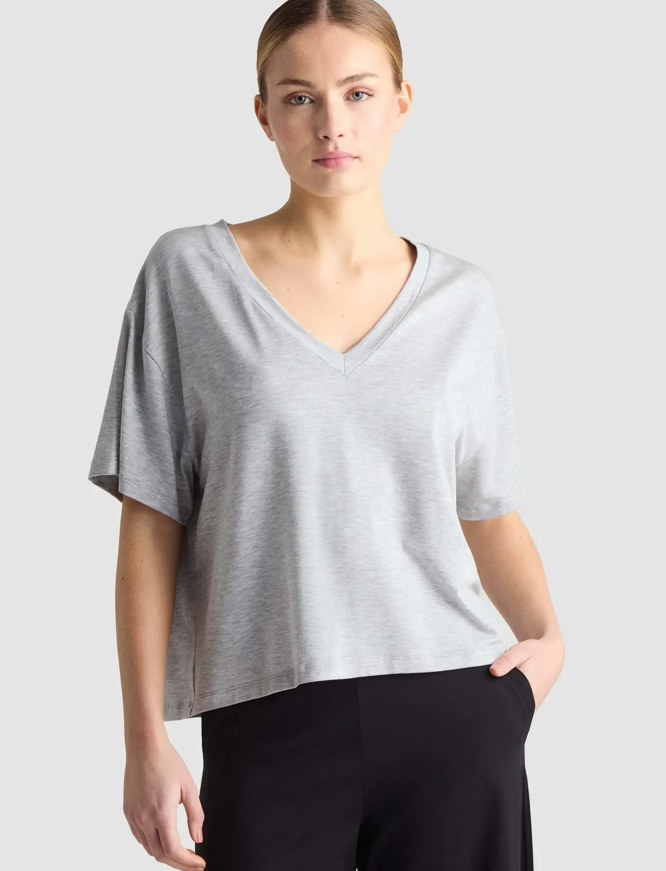 Residus SISI TEE - Clothing - GREY MELANGE / grey