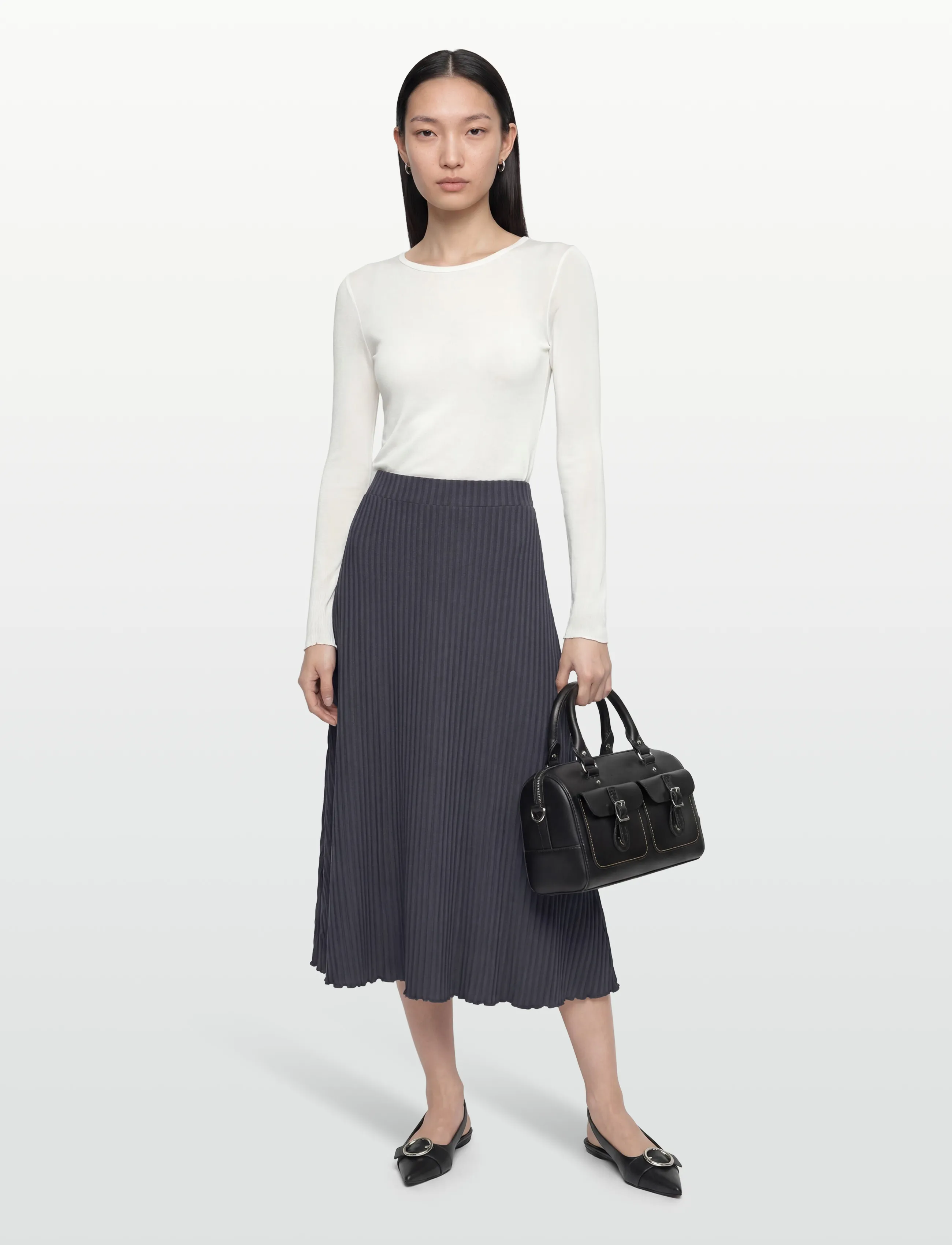 Residus PEONEY SKIRT - Maxi Röcke - SAILOR / navy