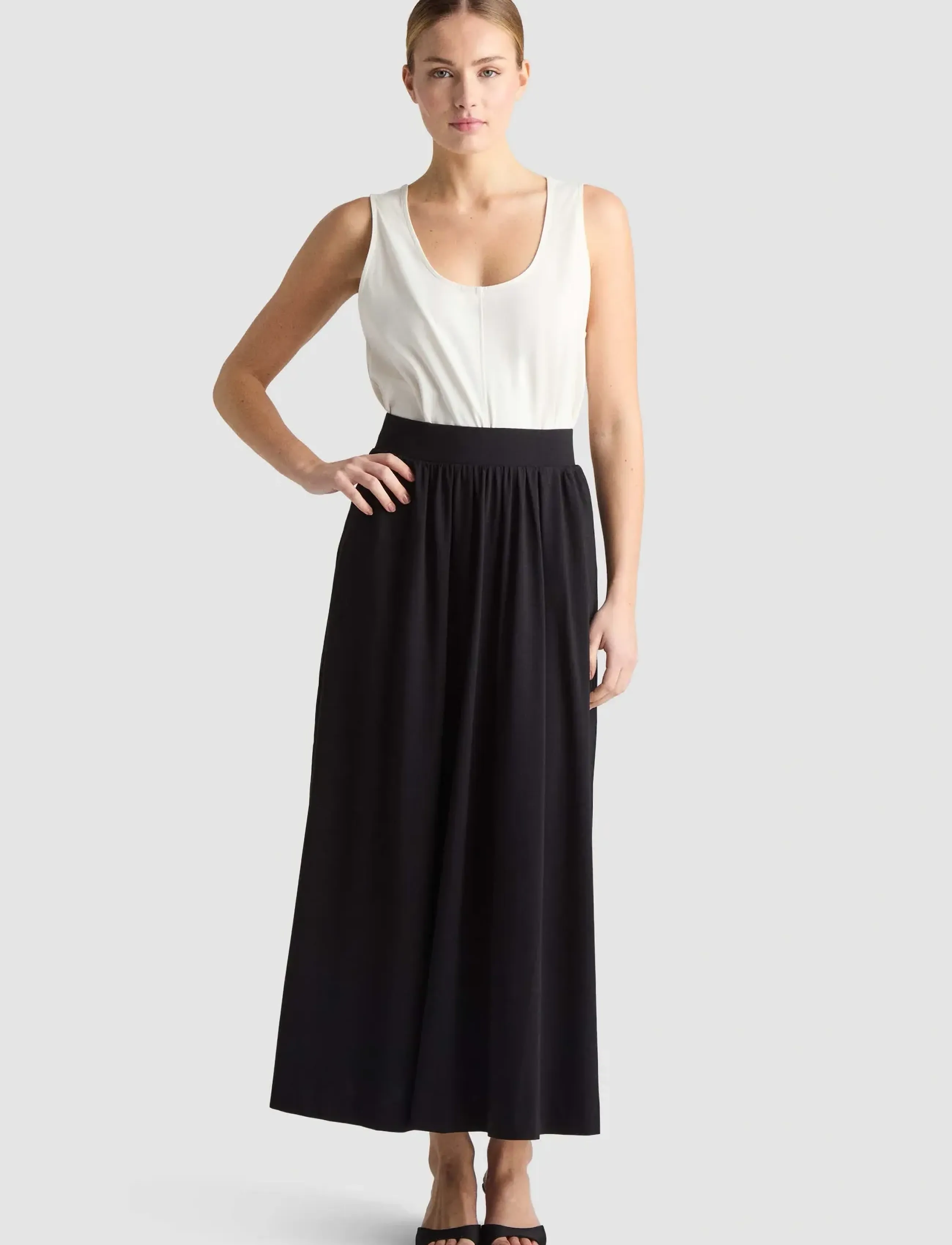 Residus Bonette Skirt, L, Black, Nederdele > Maxi Nederdele, Dame