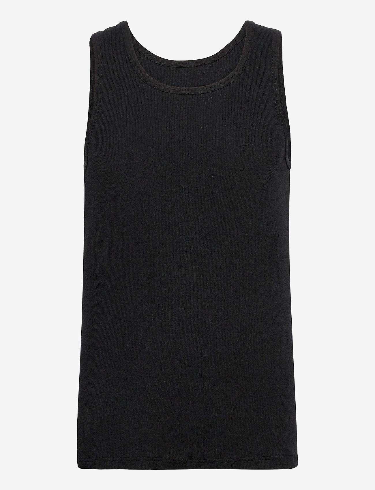 Resteröds - ORIGINALribtank2-pack GOTS - tank tops - svart - 0