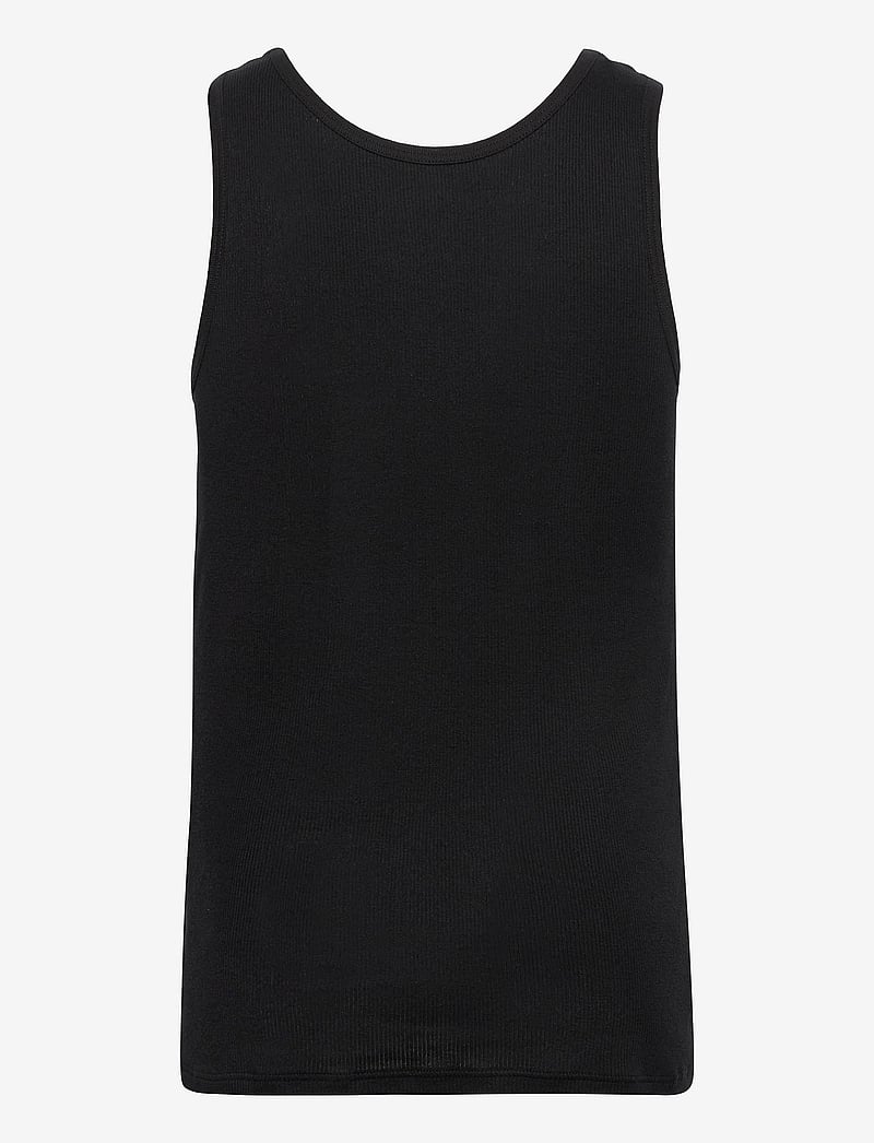Resteröds - ORIGINALribtank2-pack GOTS - tank tops - svart - 1