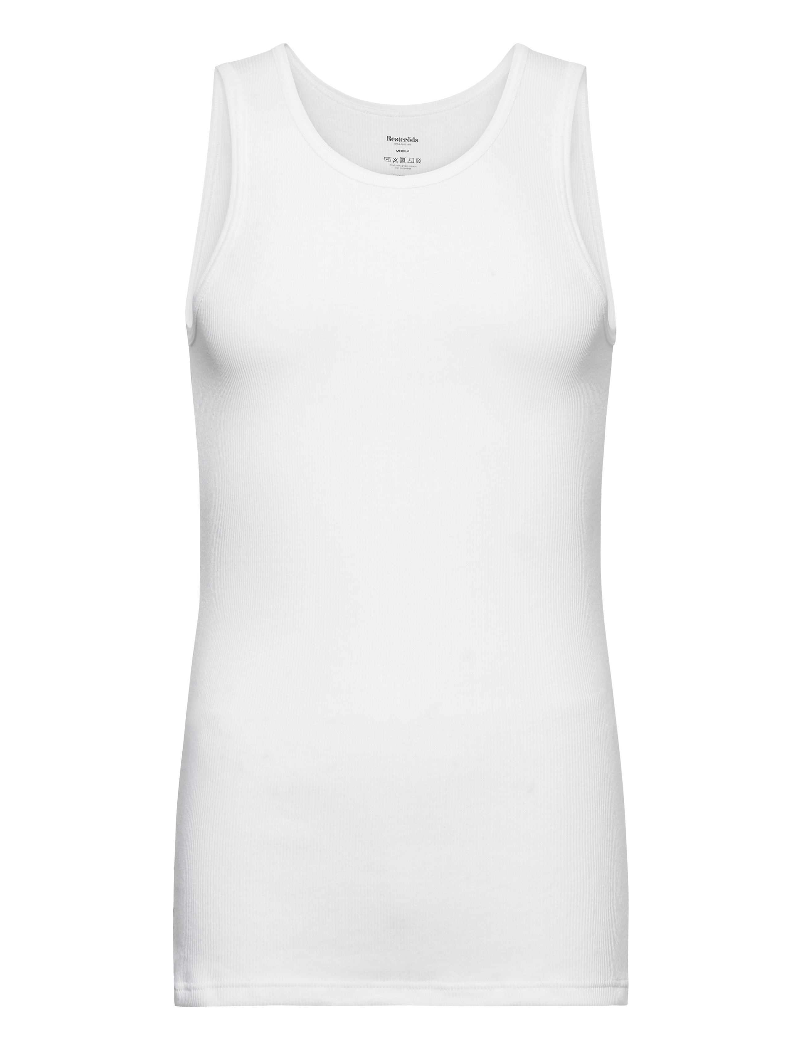 Resteröds - ORIGINALribtank2-pack GOTS - tanktops - vit - 1