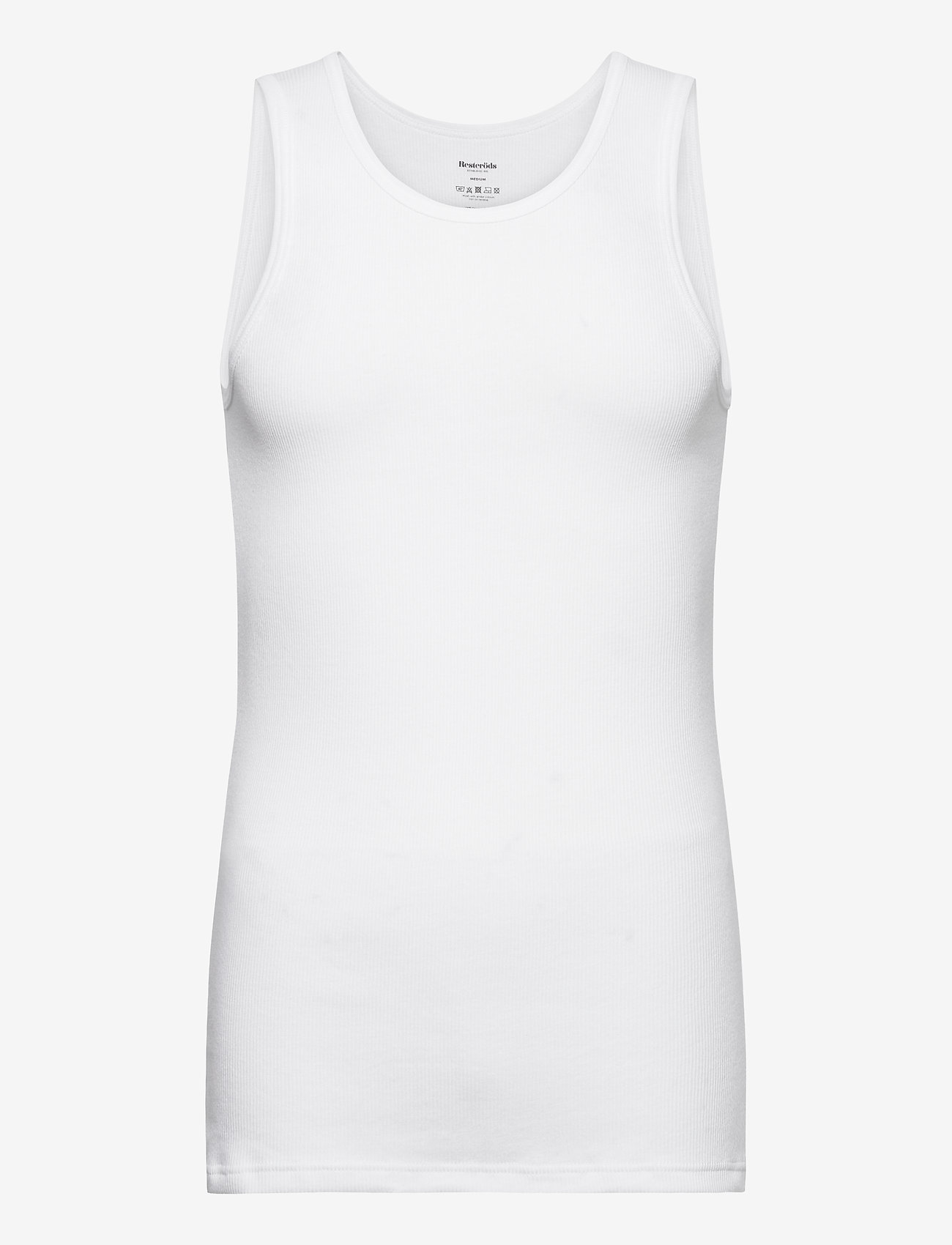 Resteröds - ORIGINALribtank2-pack GOTS - tank tops - vit - 1