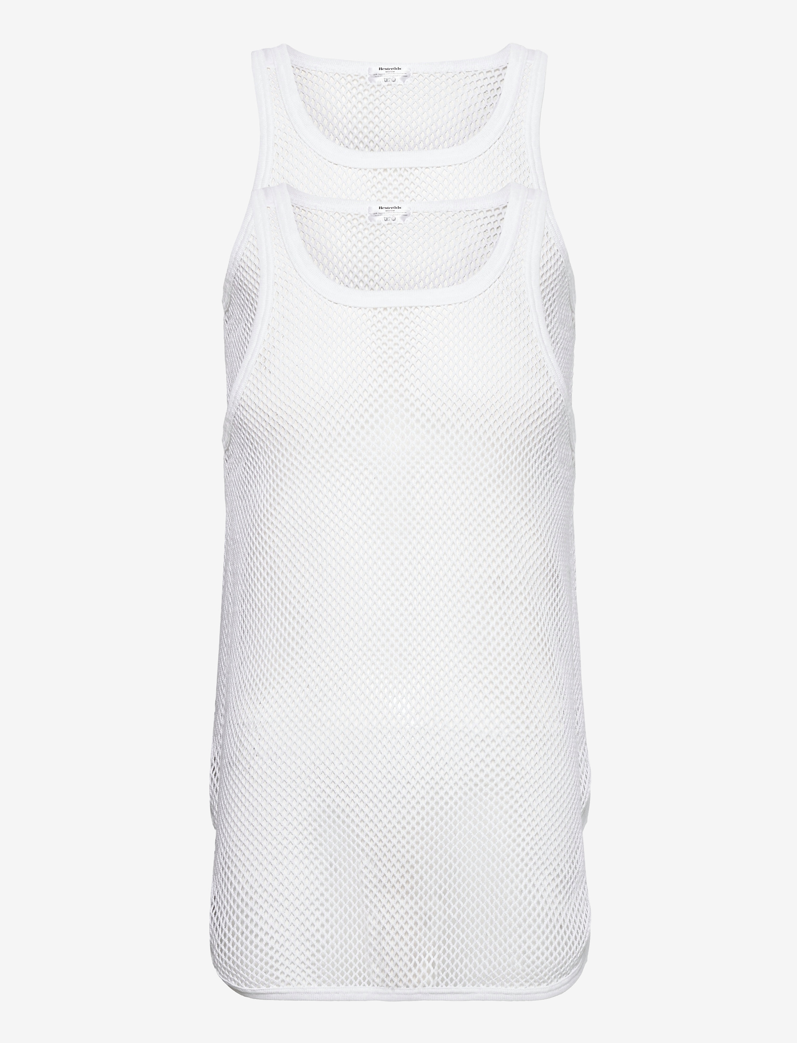 Resteröds Brynje Grovmasket Singlet 2-Pa, XL, T-shirts, Weiß - Sleeveless, Männerswear