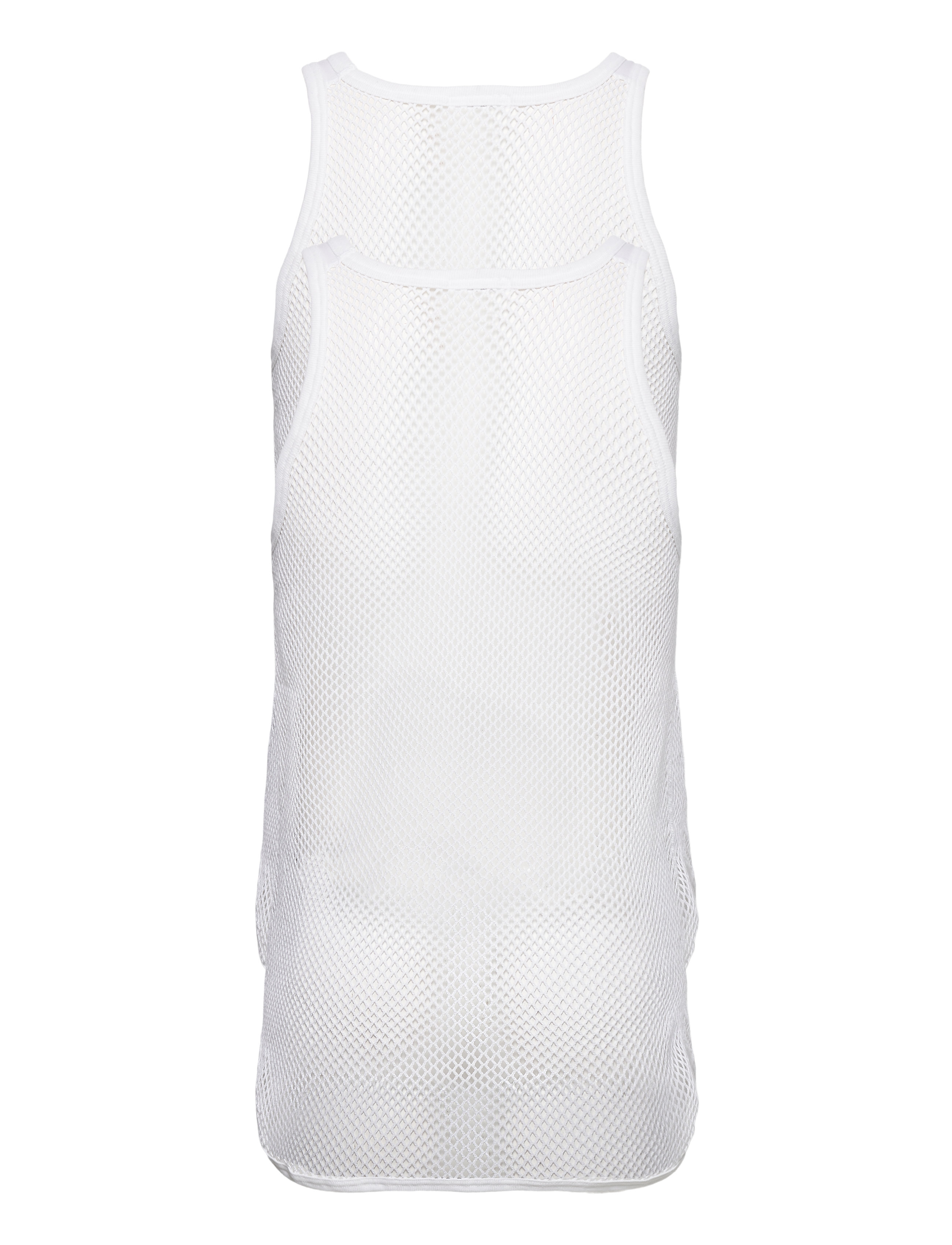 Resteröds - Brynje grovmasket singlet 2-pa - sleeveless shirts - vit - 2