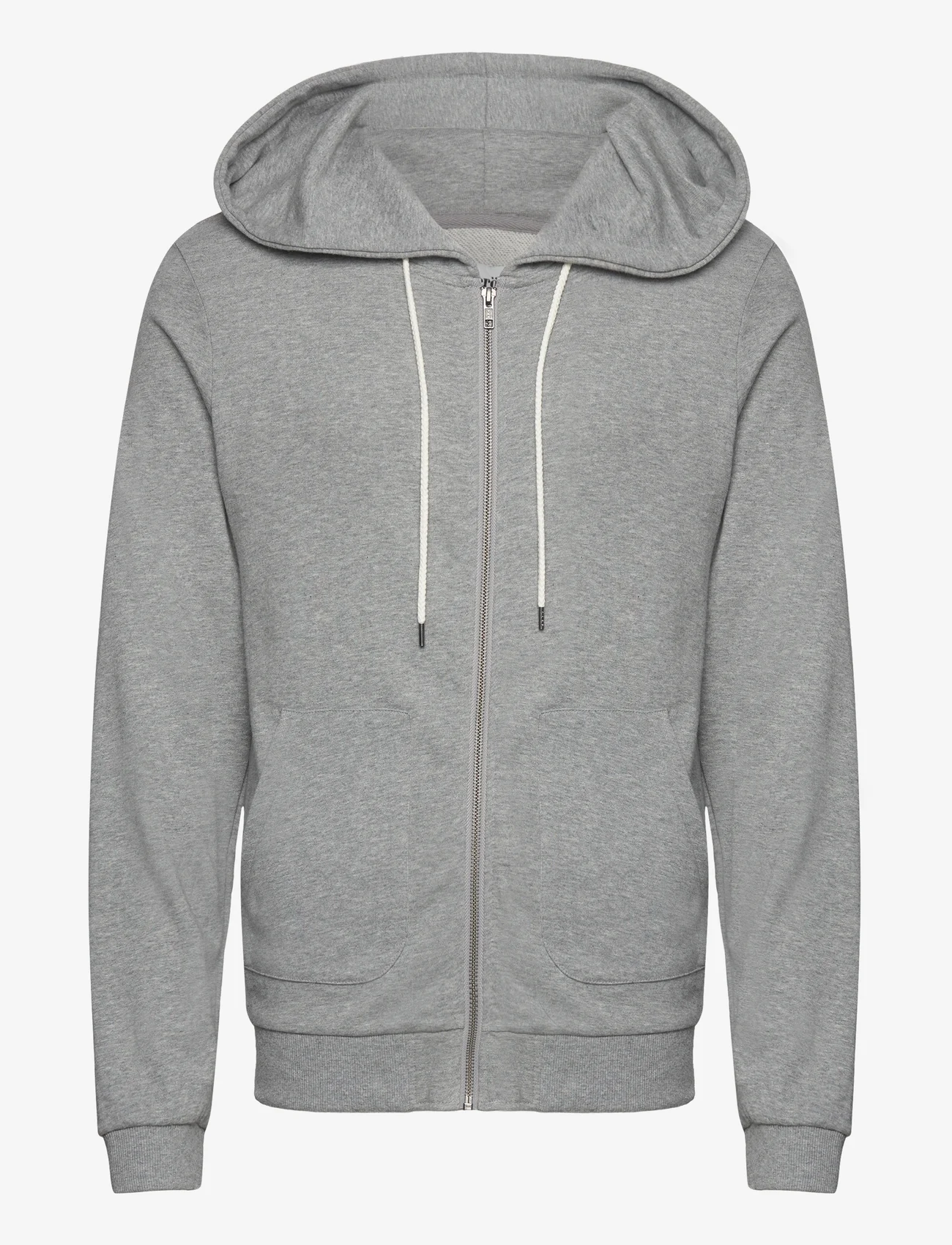 Resteröds - Zip hoodie - kapuutsiga dressipluusid - grey mel. - 0