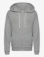 Zip hoodie - GREY MEL.