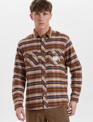 Resteröds - Resteröds Flannel shirt - heren - brun - 4