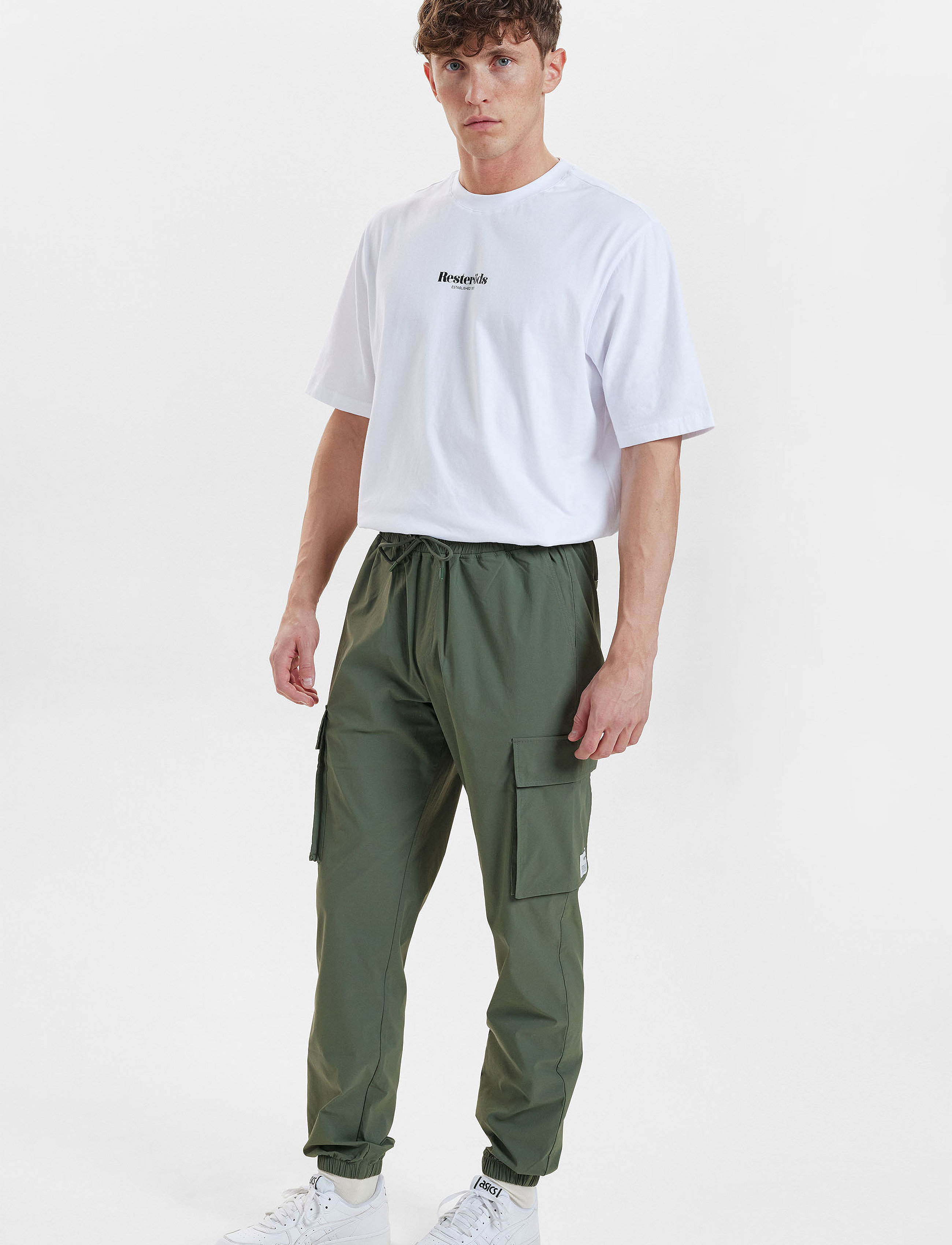 Resteröds Nylon Cargo Pants - Resteröds - GREEN90 / khaki/green