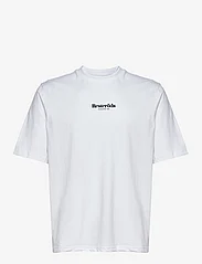 Resteröds - Logo Mid Sleeve Tee GOTS - t-shirts - vit - 0