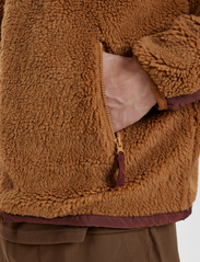 Resteröds - Panel Zip Fleece - svetarit - brun - 6