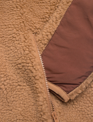 Resteröds - Panel Zip Fleece - sweatshirts - brun - 8
