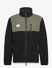 Resteröds - Panel Zip Fleece - sweatshirts - grÖn - 0