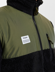 Resteröds - Panel Zip Fleece - sweatshirts - grÖn - 5