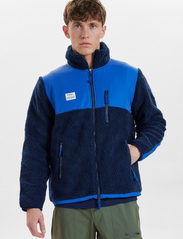 Resteröds - Panel Zip Fleece - truien en hoodies - navy - 3