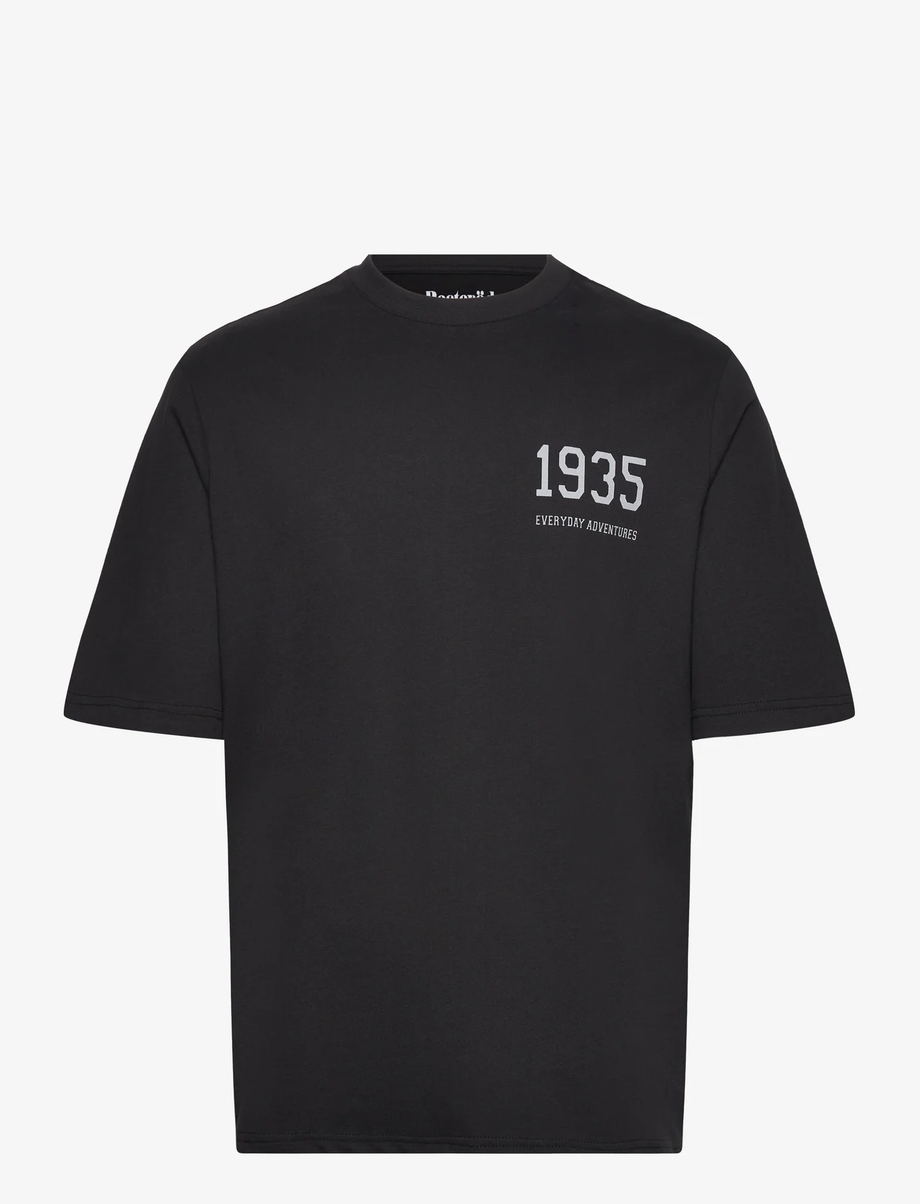 Resteröds - Mid Sleeve Tee 1935 GOTS - kortärmade t-shirts - svart - 0