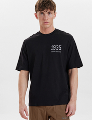 Resteröds - Mid Sleeve Tee 1935 GOTS - kortermede t-skjorter - svart - 3