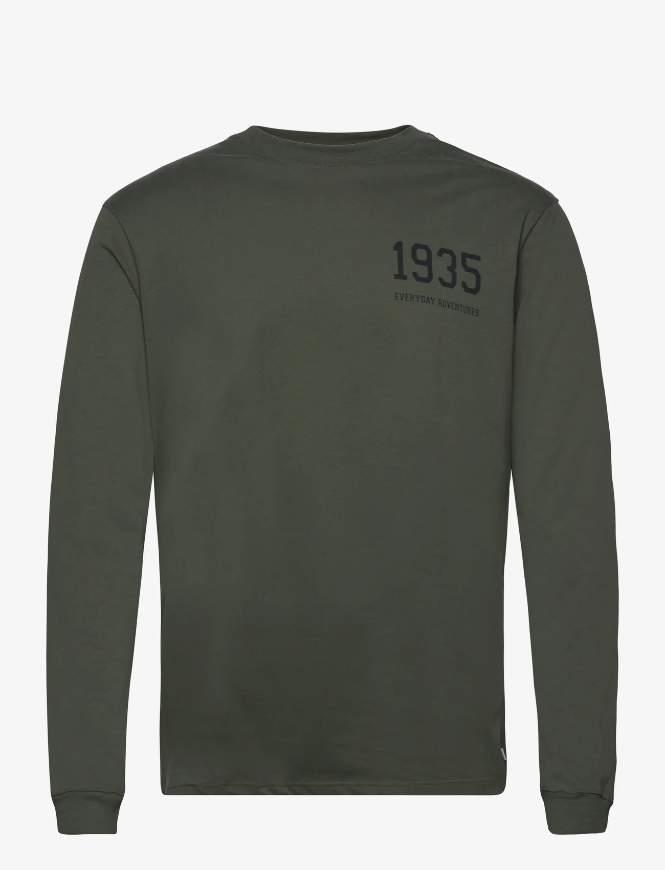 Resteröds - LS Tee 1935 GOTS - langærmede t-shirts - grÖn - 0