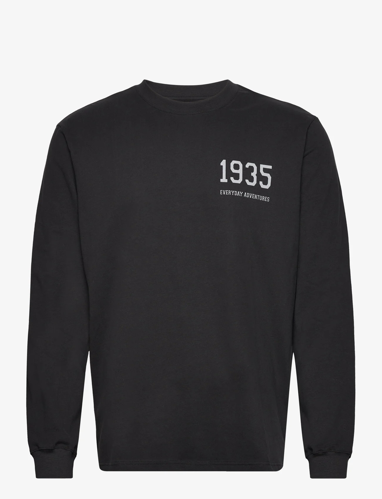 Resteröds - LS Tee 1935 GOTS - långärmade t-shirts - svart - 0