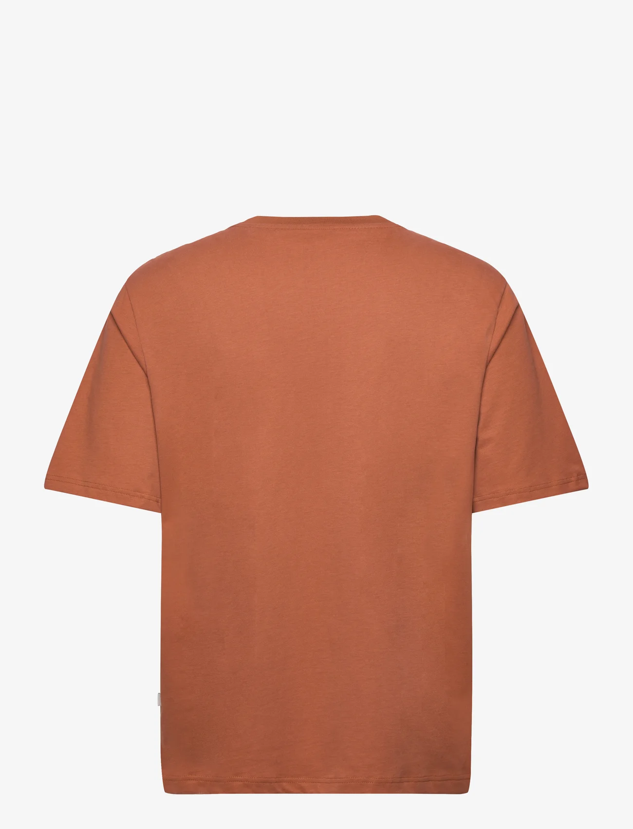 Resteröds - Mid Sleeve T-Shirt GOTS. - kortärmade t-shirts - brun - 1