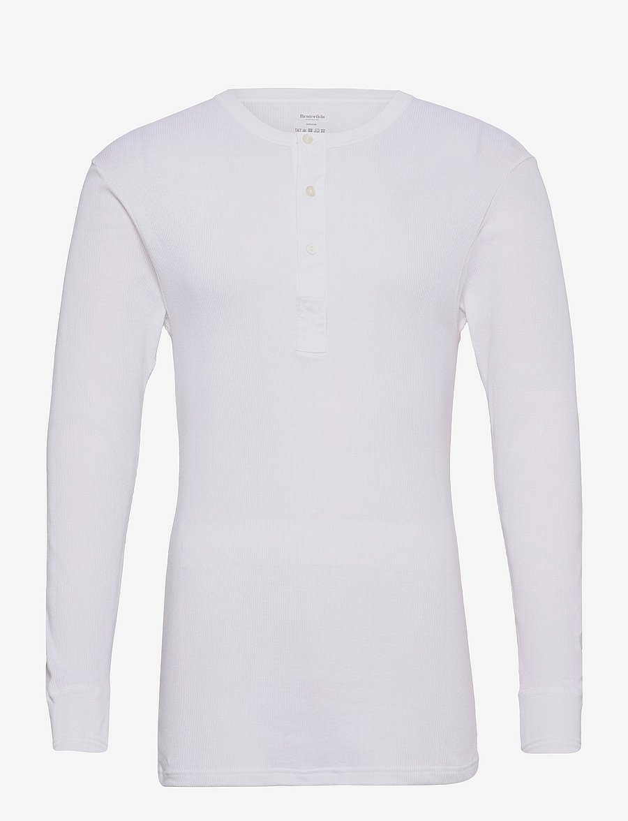 Resteröds - ORIGINAL bedstefartrøje GOTS - langærmede t-shirts - vit - 0