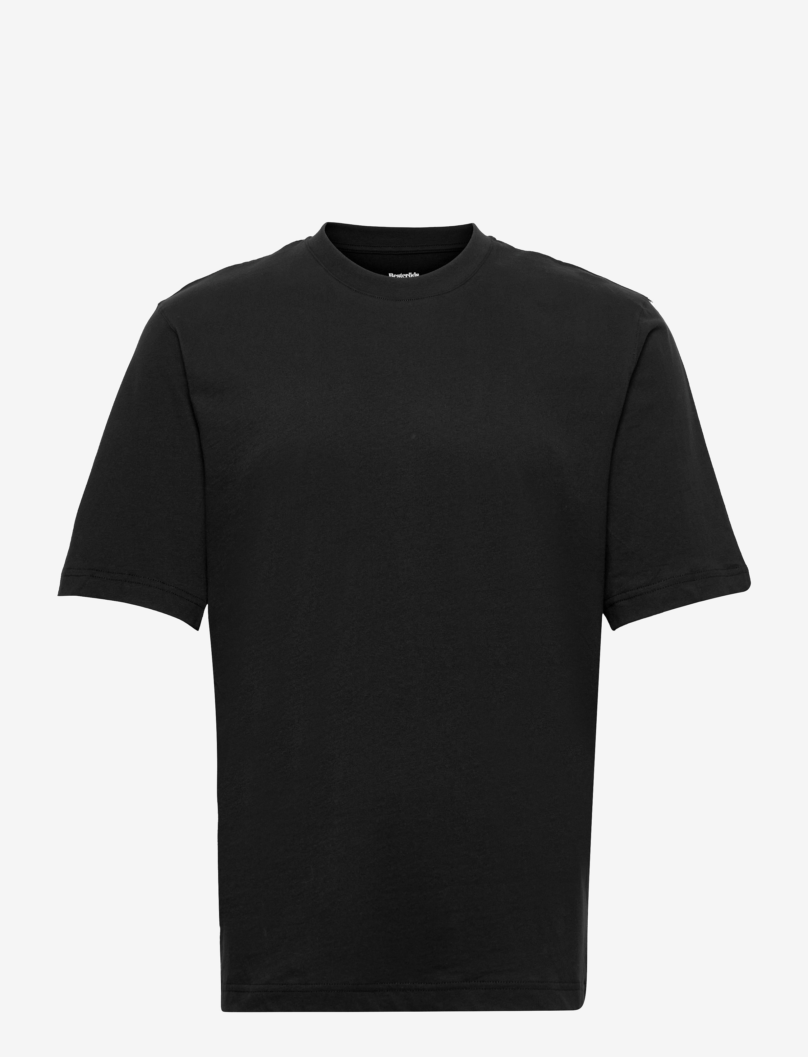 Resteröds Mid Sleeve Tee, S, T-shirts, Schwarz - Short-sleeved, Männerswear