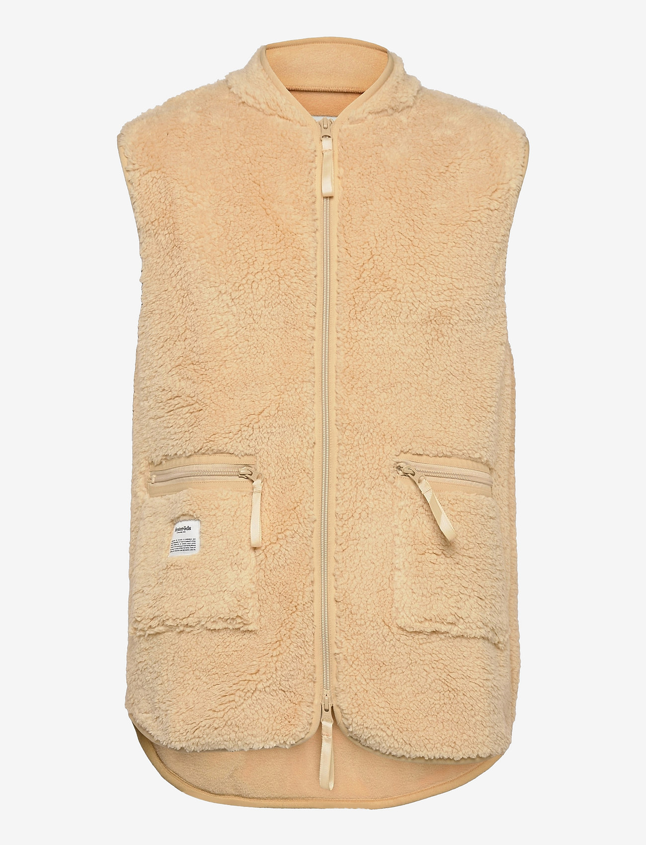 Resteröds - Fleece Vest Recycled - spring jackets - sand - 0