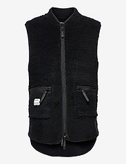 Fleece Vest Recycled - SVART