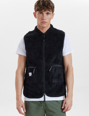 Resteröds - Fleece Vest Recycled - spring jackets - svart - 3