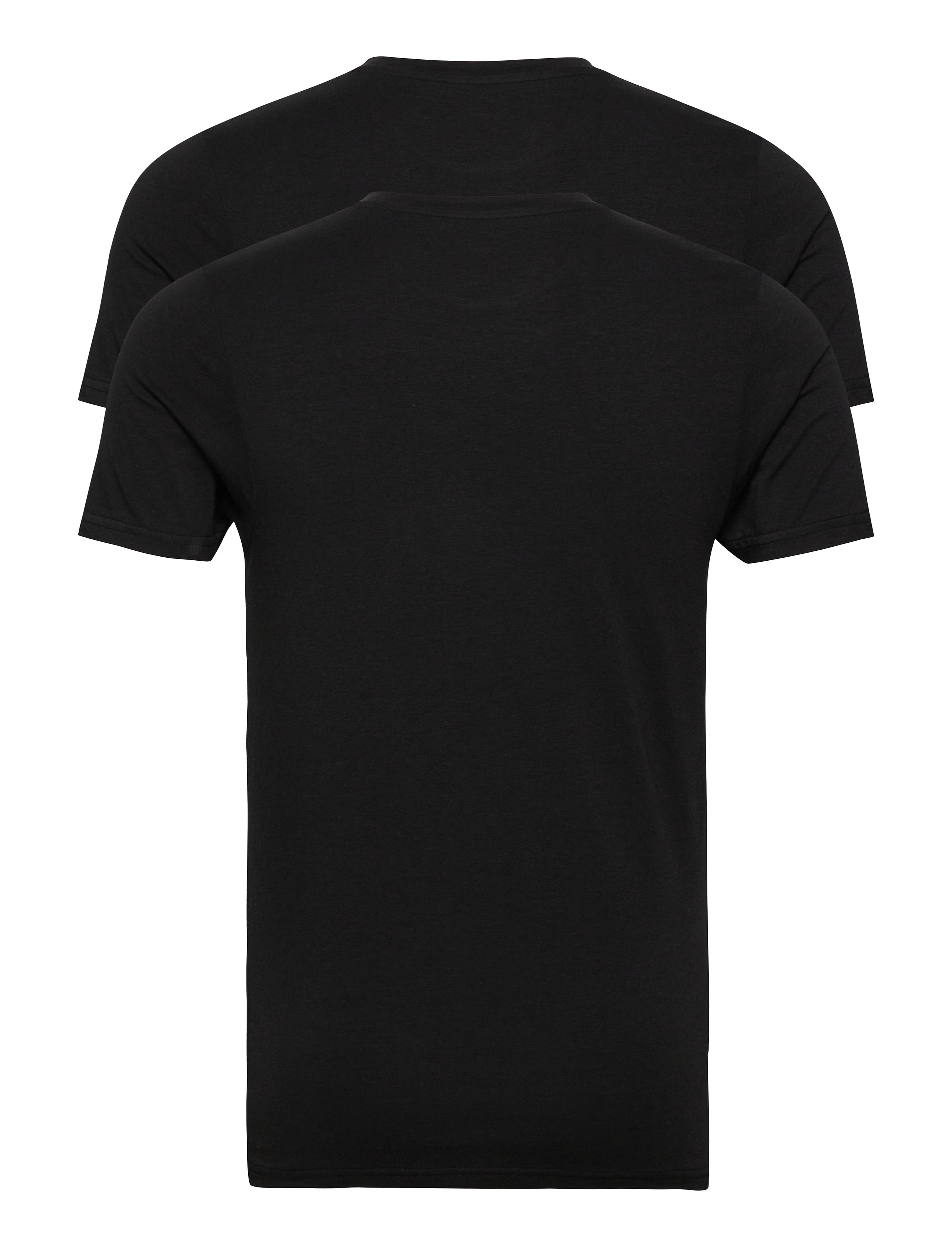 Resteröds - Tee 2-Pack Bamboo - kortærmede t-shirts - svart - 1
