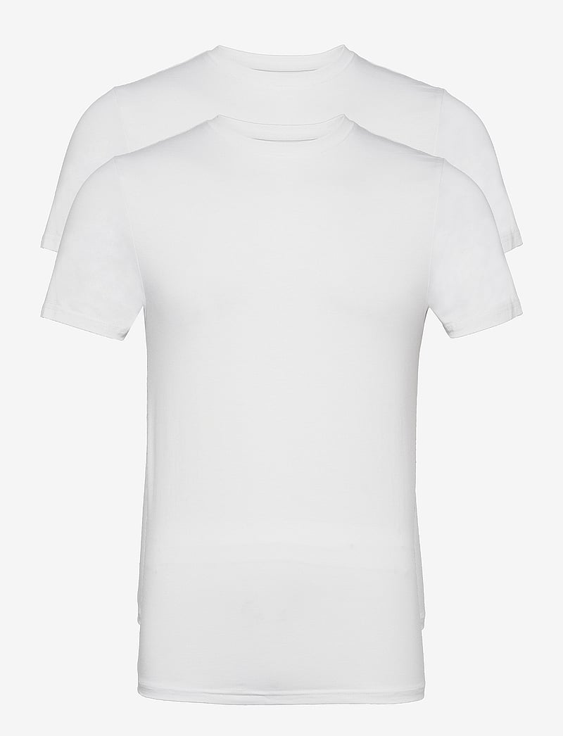 Resteröds - Tee 2-Pack Bamboo - multipack t-shirts - vit - 0