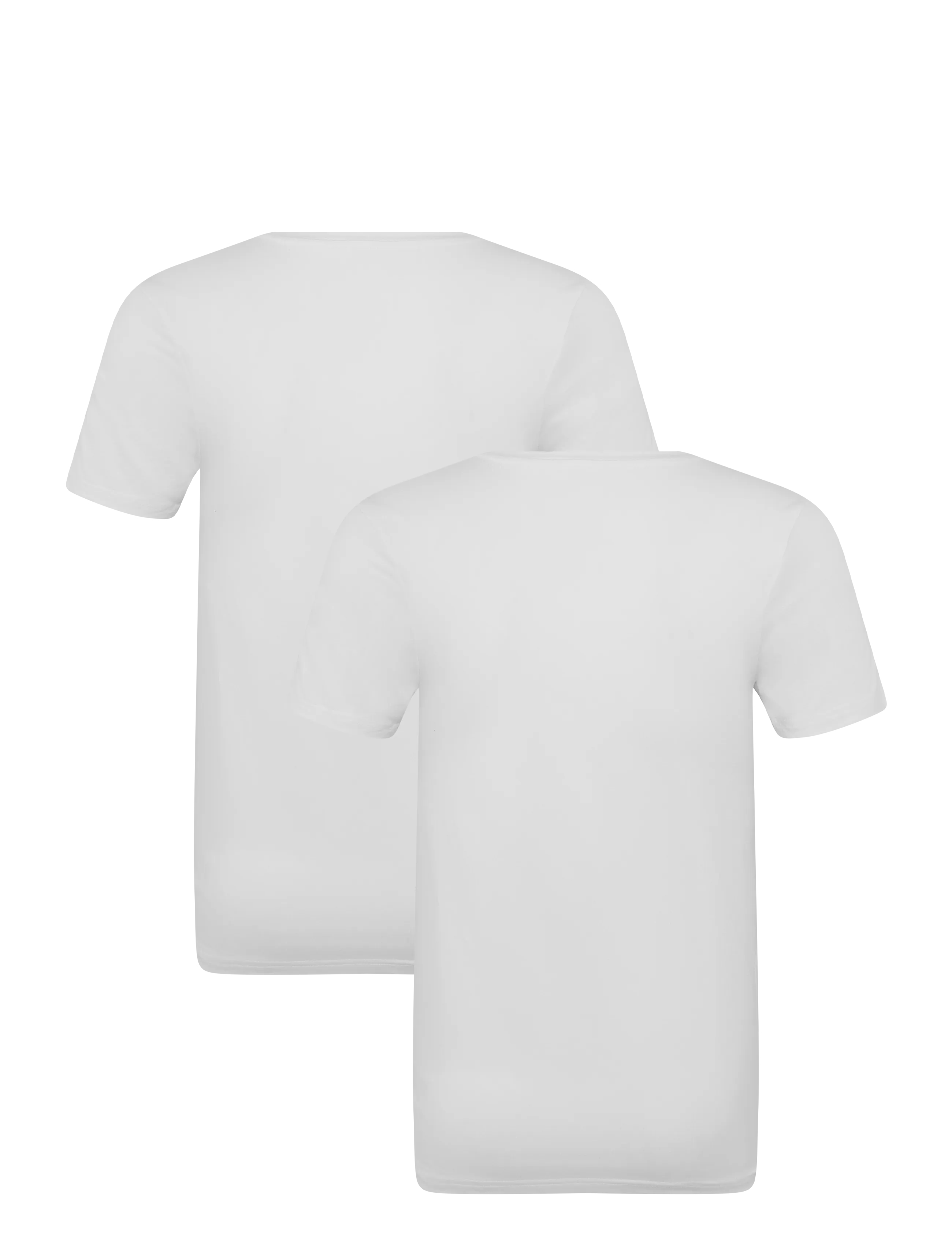 Resteröds - RTBamboo V-neck tee 2-pack - white - 1