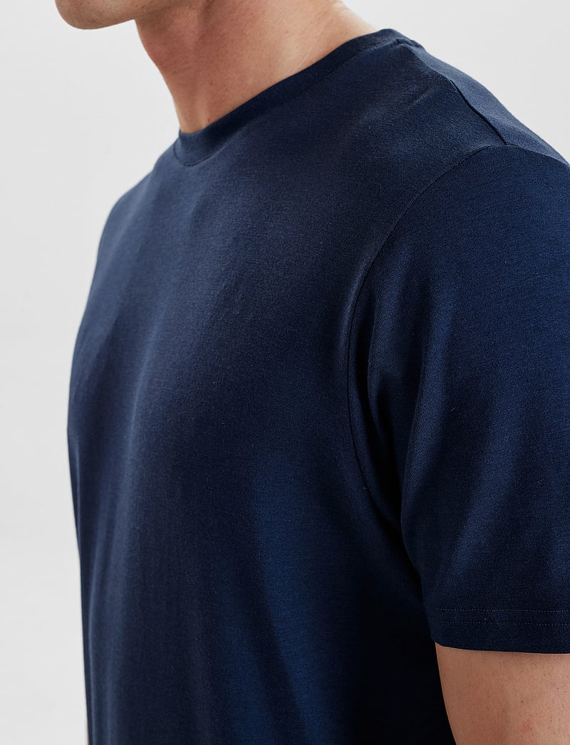 Resteröds - RTBamboo Tee. - lyhythihaiset - navy - 5