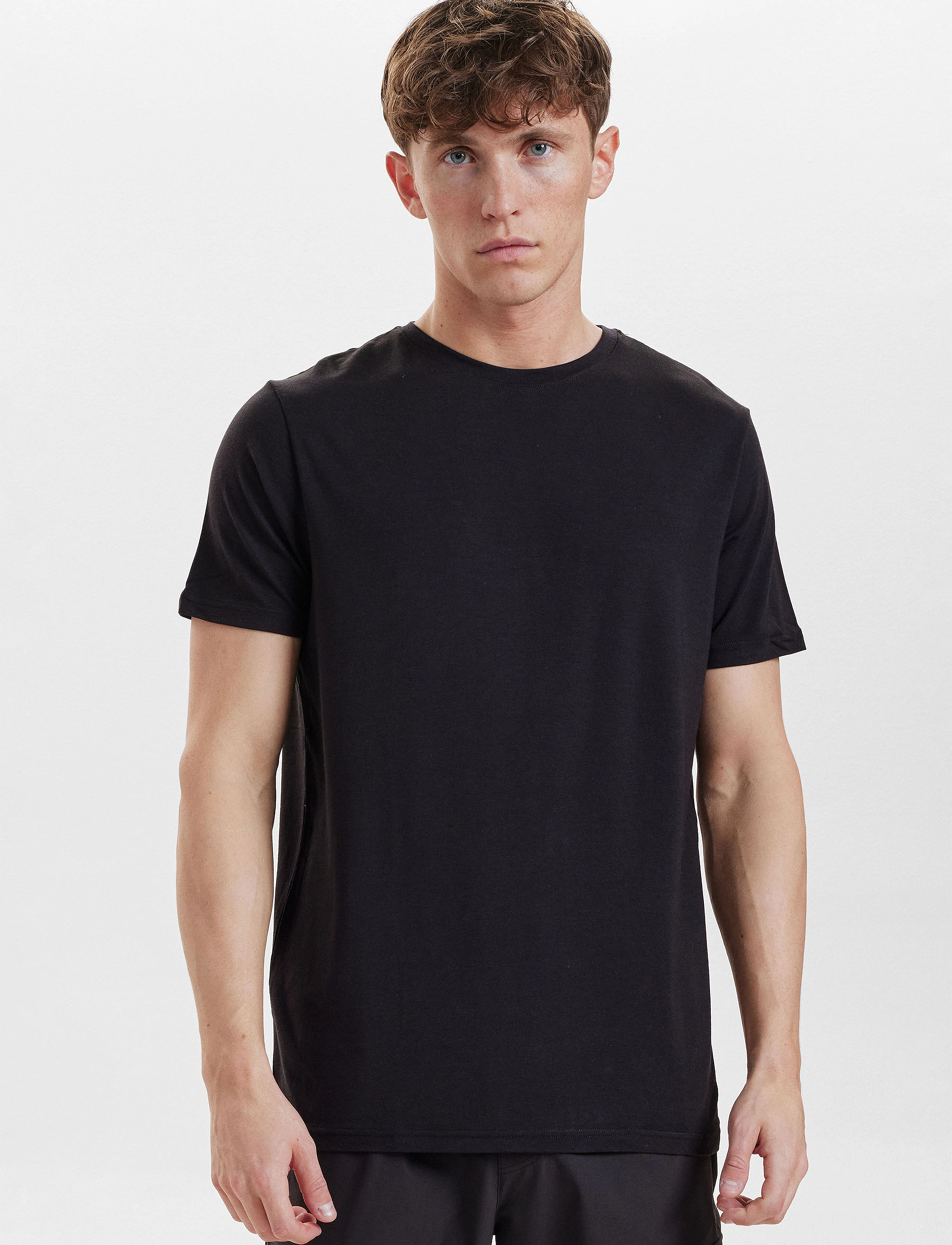 Resteröds - RTBamboo Tee. - stutterma bolir - svart - 3