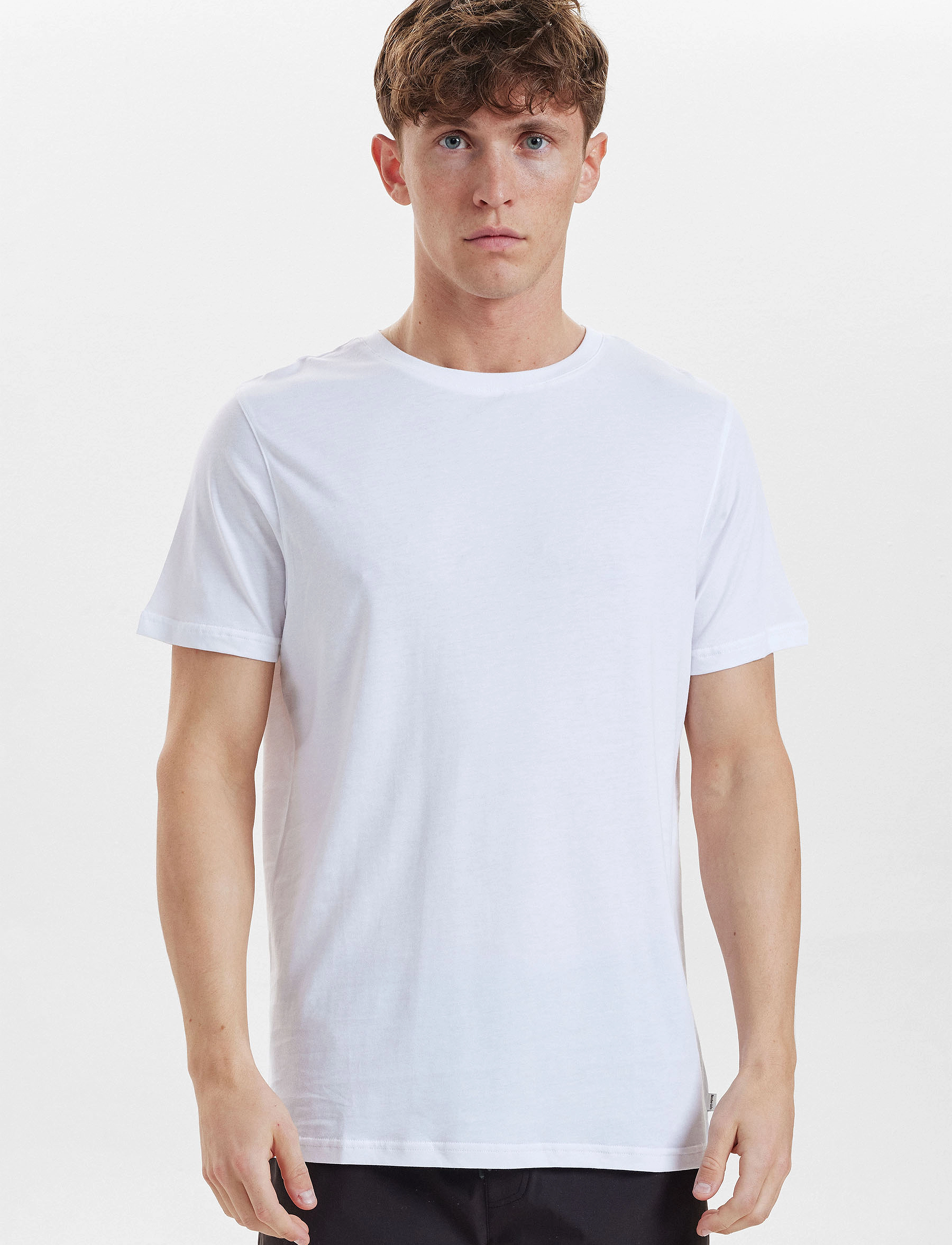 Resteröds - RTBamboo Tee. - stutterma bolir - vit - 3