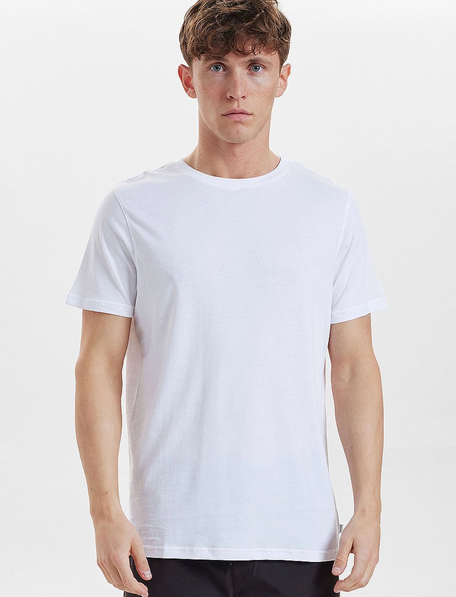 Resteröds - RTBamboo Tee. - stutterma bolir - vit - 3