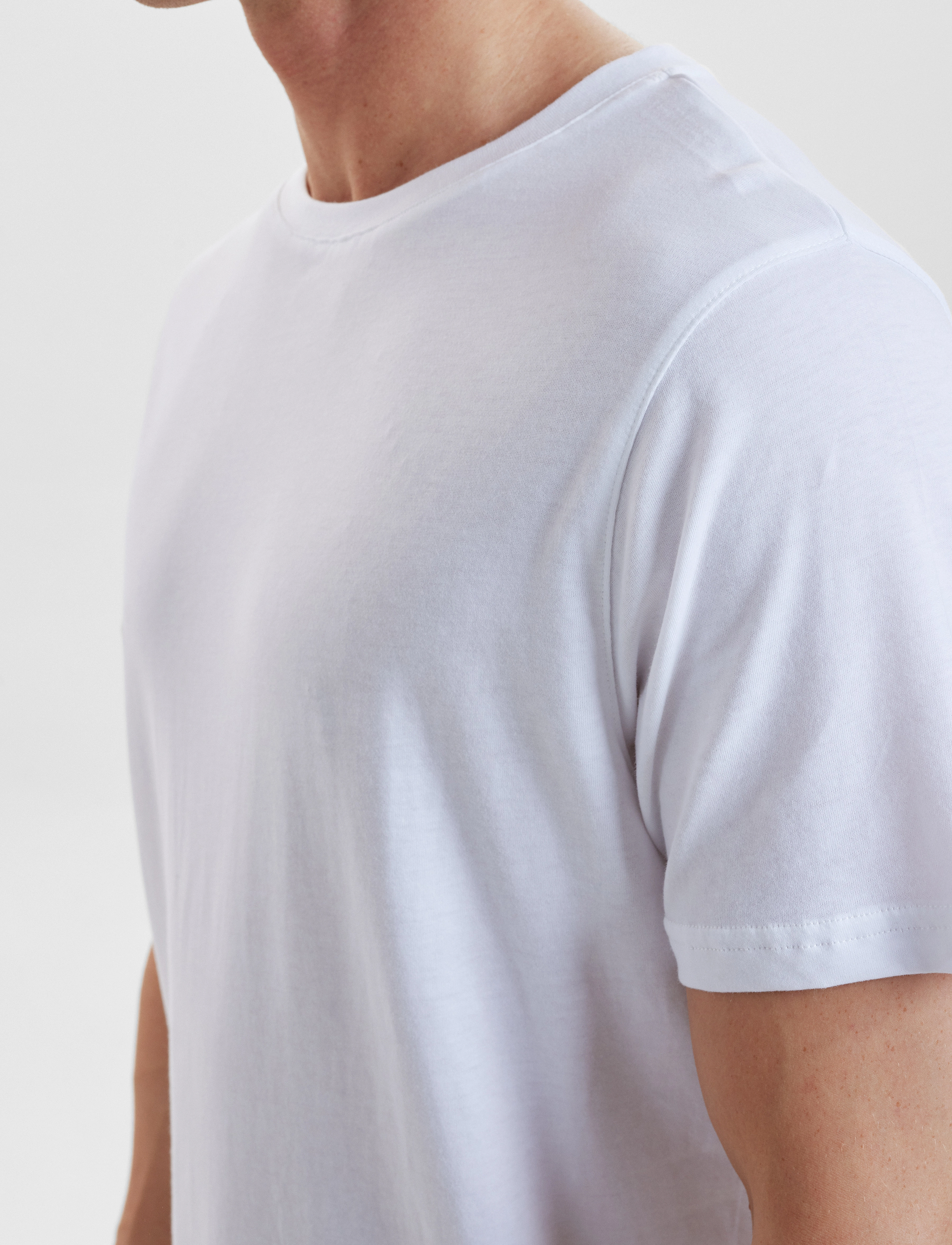 Resteröds - RTBamboo Tee. - stutterma bolir - vit - 5