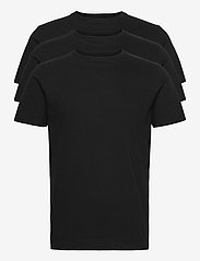 Resteröds - ORIGINALmen's o-neck tee 3-p. - basic t-shirts - black - 0