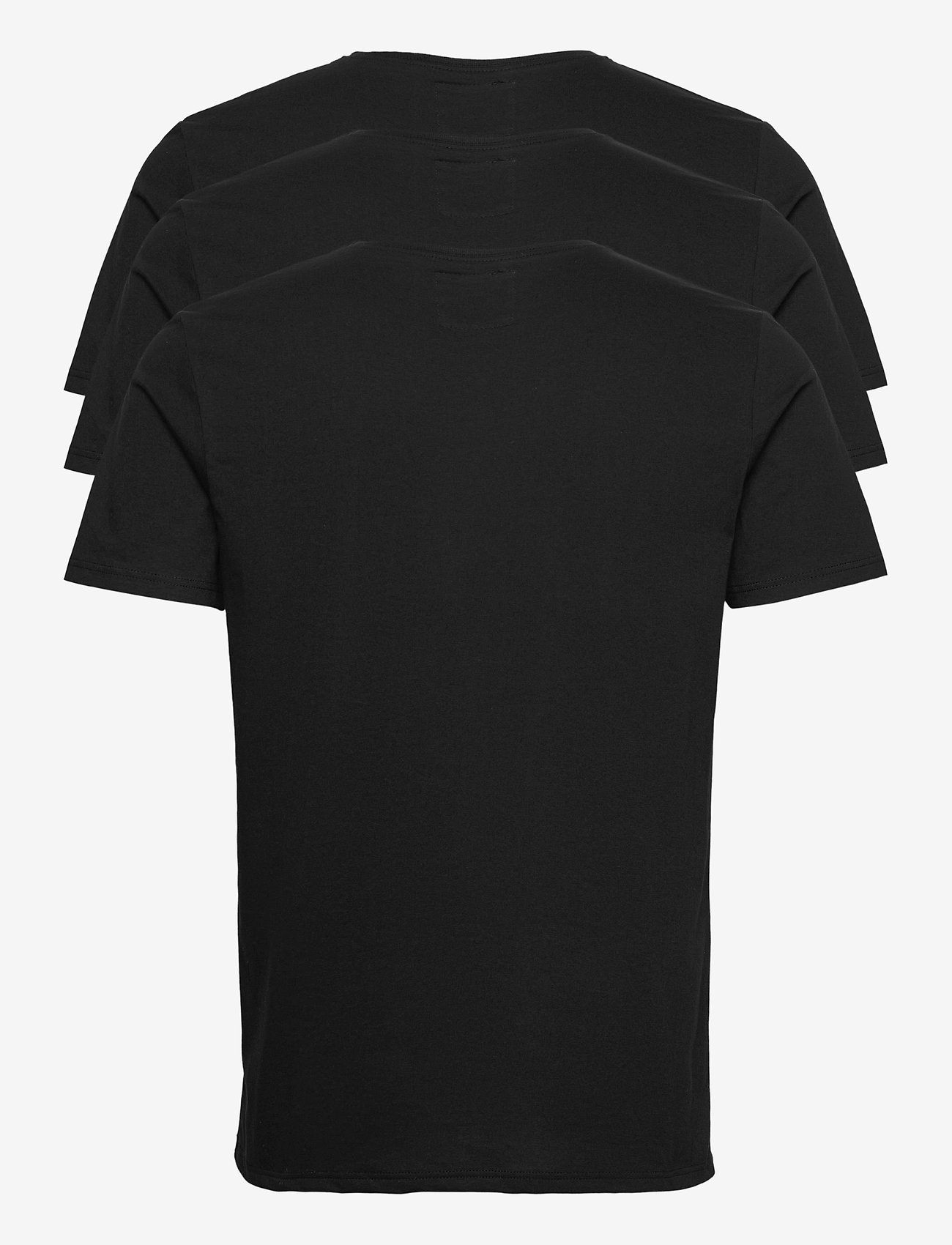 Resteröds - ORIGINALmen's o-neck tee 3-p. - basic t-shirts - black - 1